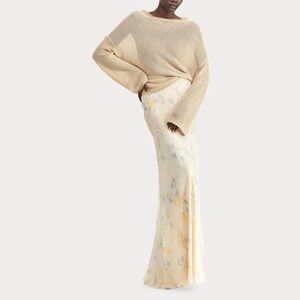 Ralph Lauren Collection Jacqueline Floral Silk Skirt Size 6